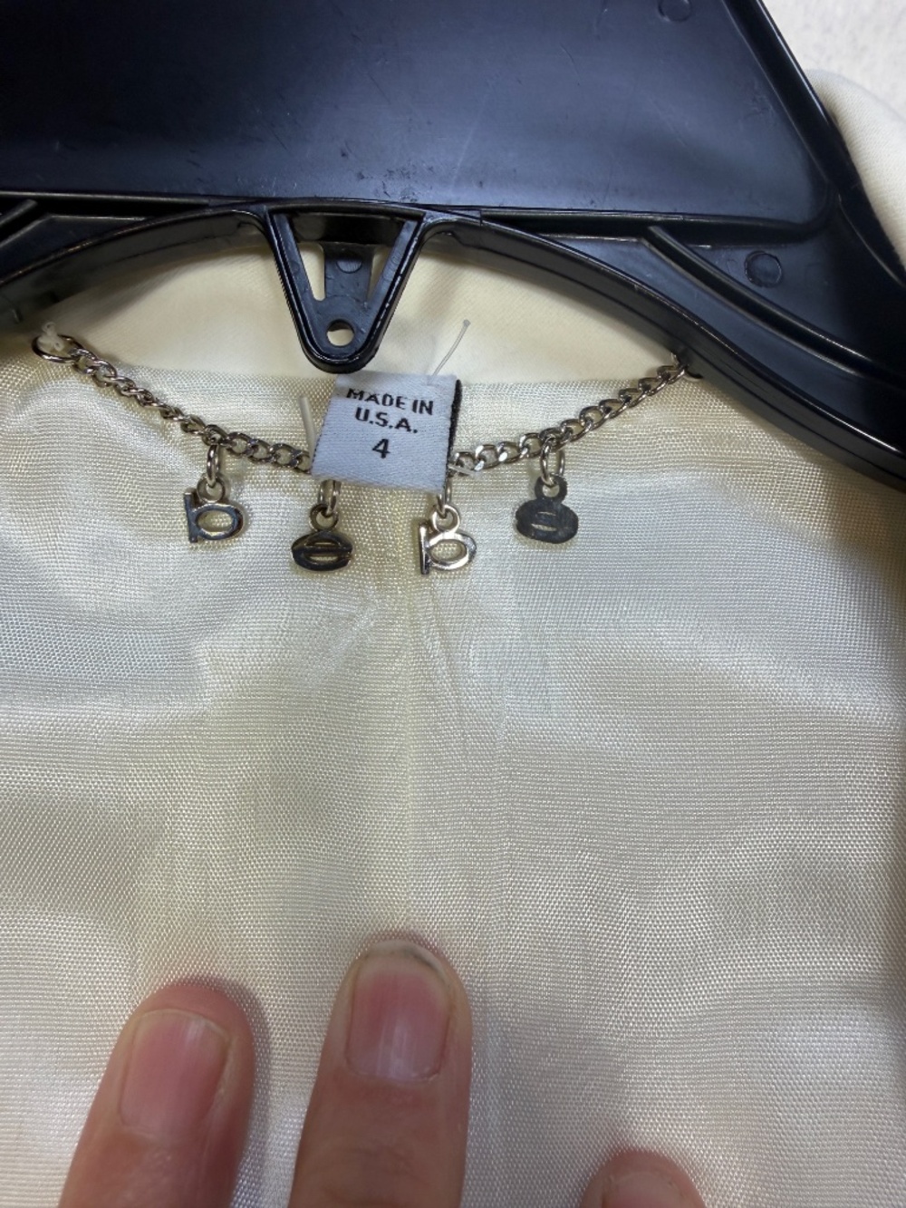 Bebe Fitted Blazer Womens Size 4 Cream Cropped Academia Office Old Money Y2K - Picture 5 of 12